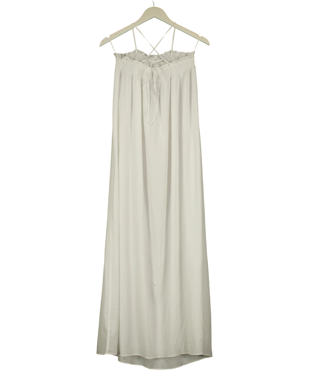 PRETTY LAVISH White Ada Maxi Dress, size UK 8 — back