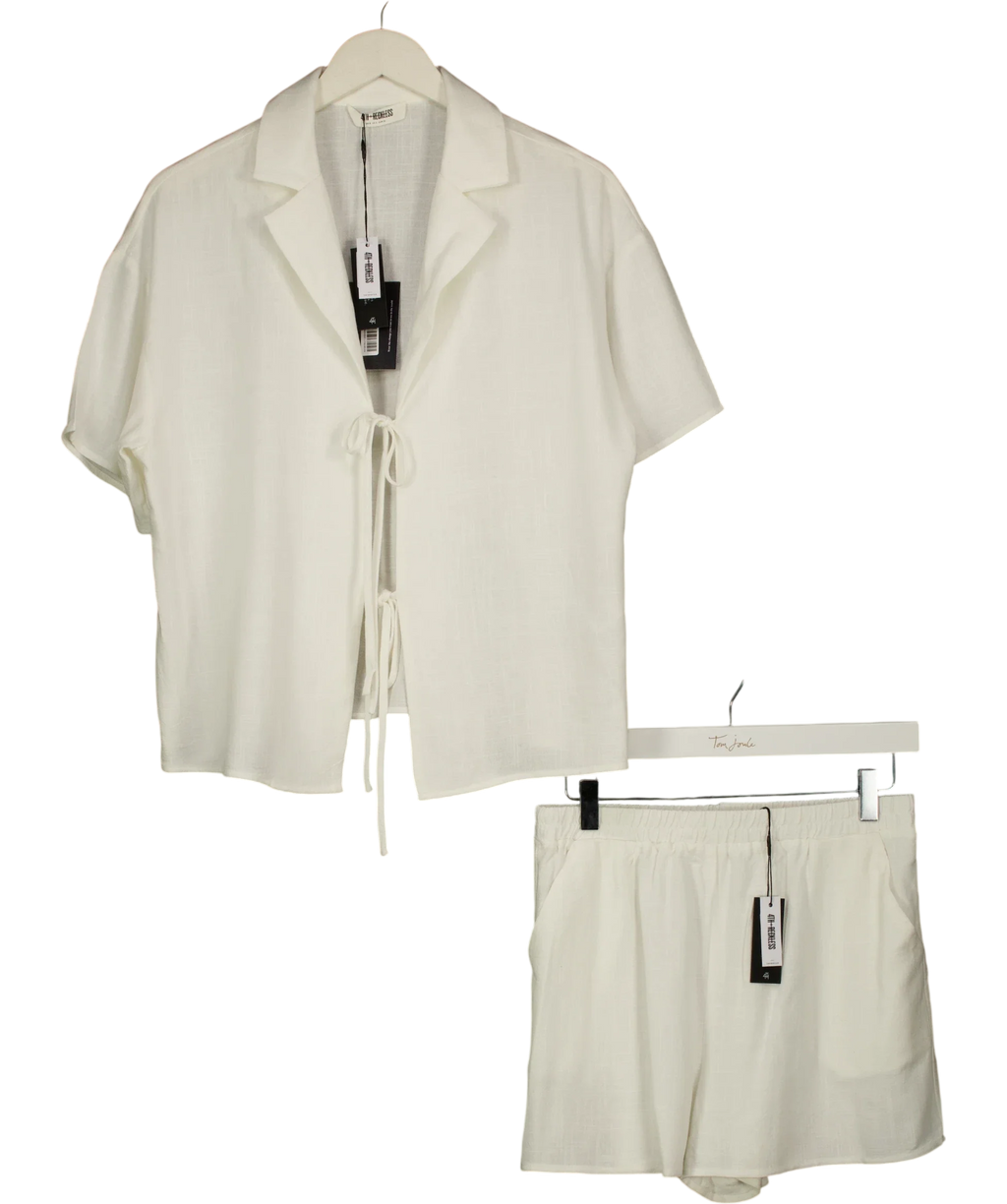 4th+Reckless White Lara Shirt, size UK 8 — front