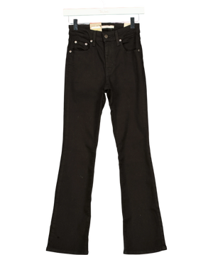 Levis Black High-Rise Bootcut Jeans W24