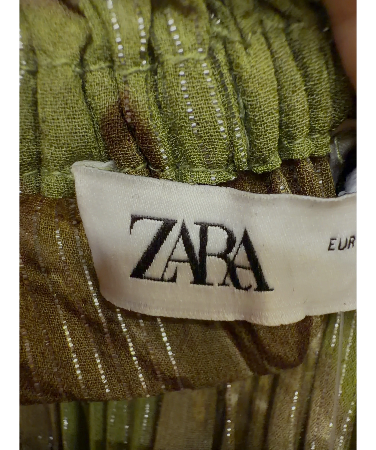 ZARA Green Colour, size UK XS — detail
