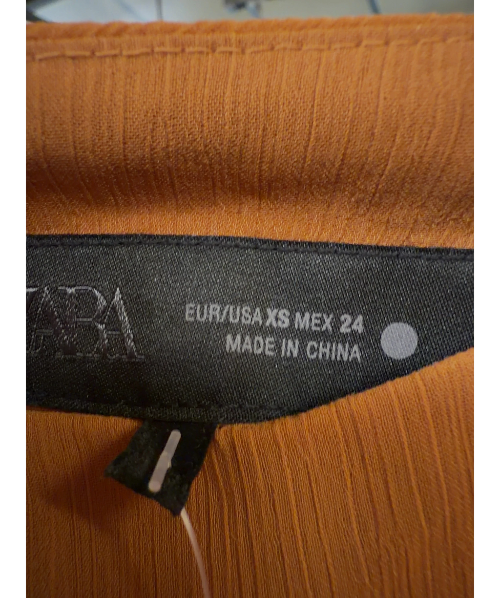 ZARA Brown Colour, size UK XS — care label