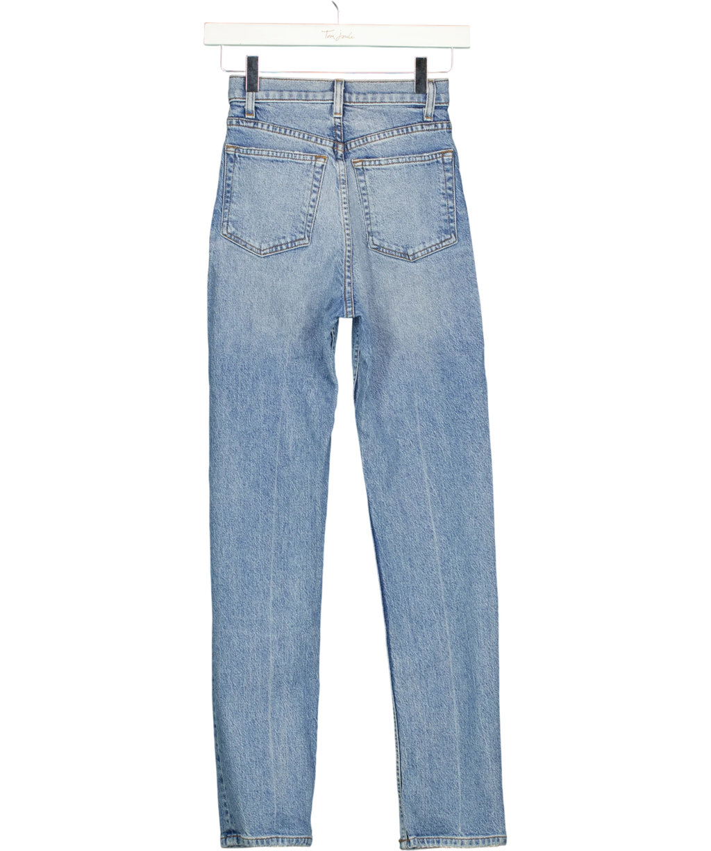 Reformation Blue Stevie Ultra High Rise Jean, Comfort Stretch, size W25 — back
