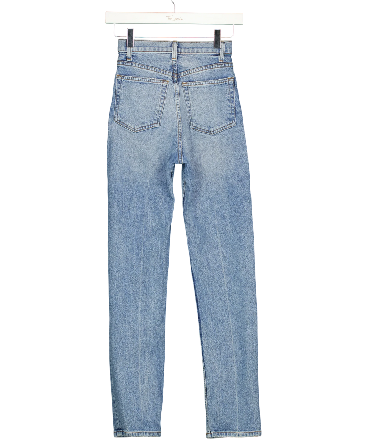Reformation Blue Stevie Ultra High Rise Jean, Comfort Stretch, size W25 — back