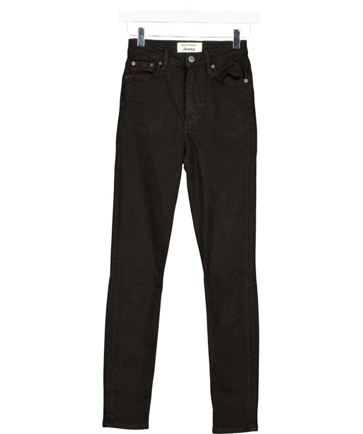 Reformation Black High & Skinny, size W23 — front
