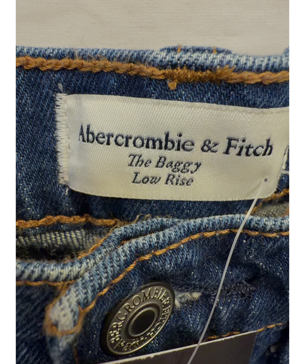 ABERCROMBIE & FITCH Blue The Baggy Low Rise, size W23 — detail