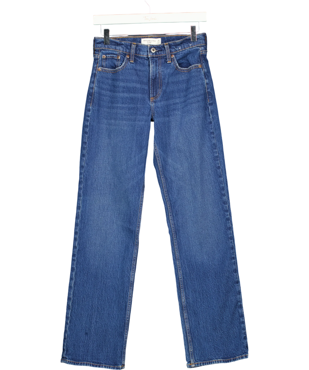 ABERCROMBIE & FITCH Blue The Baggy Low Rise, size W23 — front