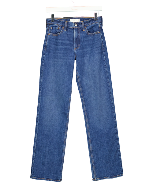 ABERCROMBIE & FITCH Blue The Baggy Low Rise, size W23 — front