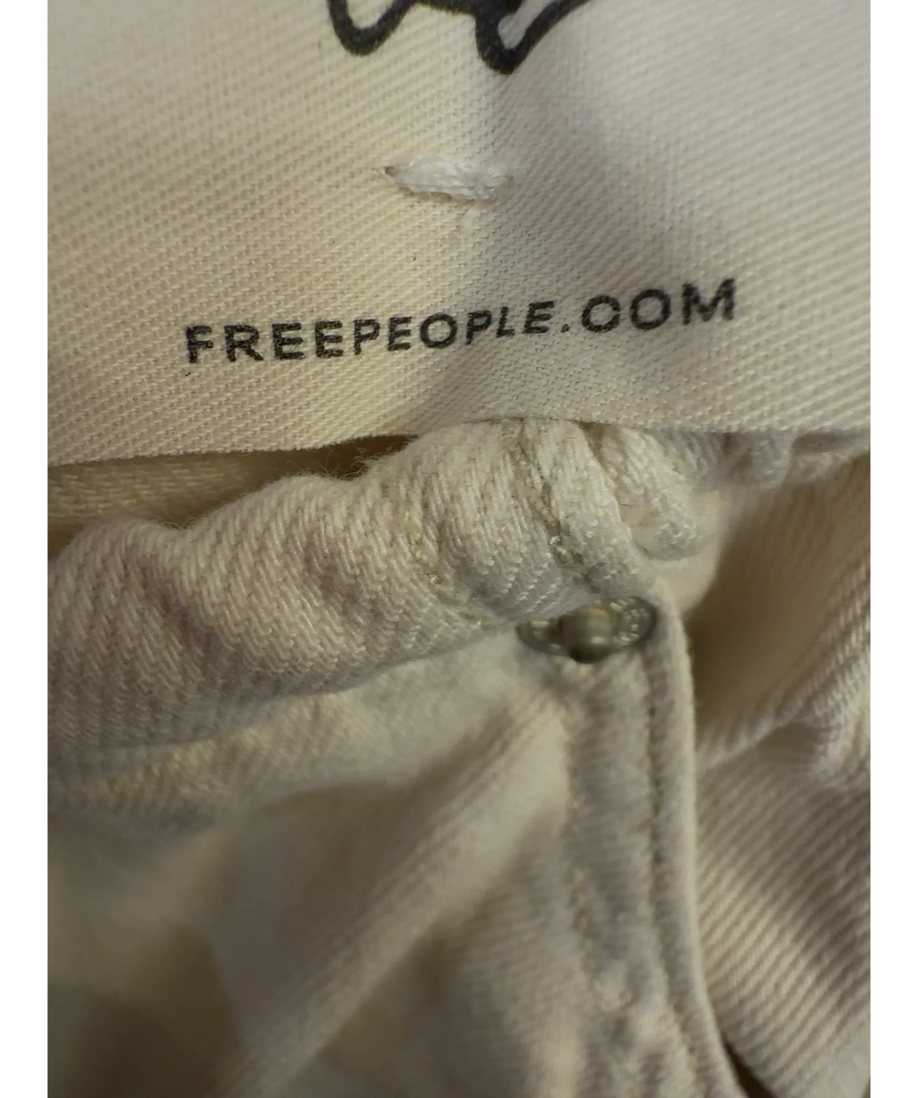 Free People Cream Veritas Wide Leg, size UK XS — detail
