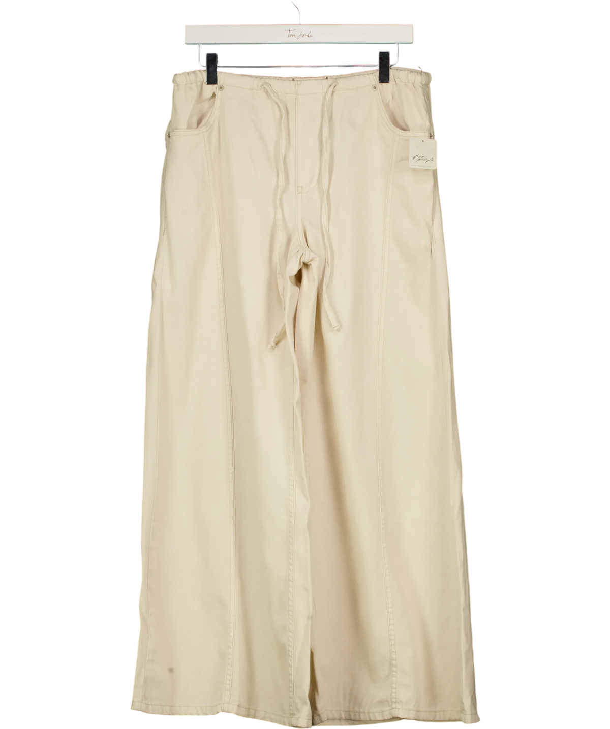 Free People Cream Veritas Wide Leg, size UK XS — front