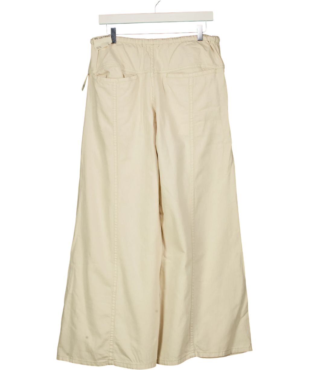 Free People Cream Veritas Wide Leg, size UK XS — back