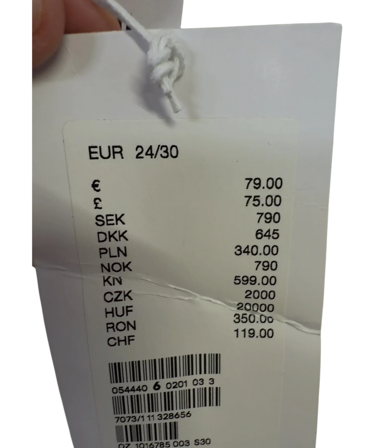 & OTHER STORIES off-white Favourite Cut, size W24 — fabric detail
