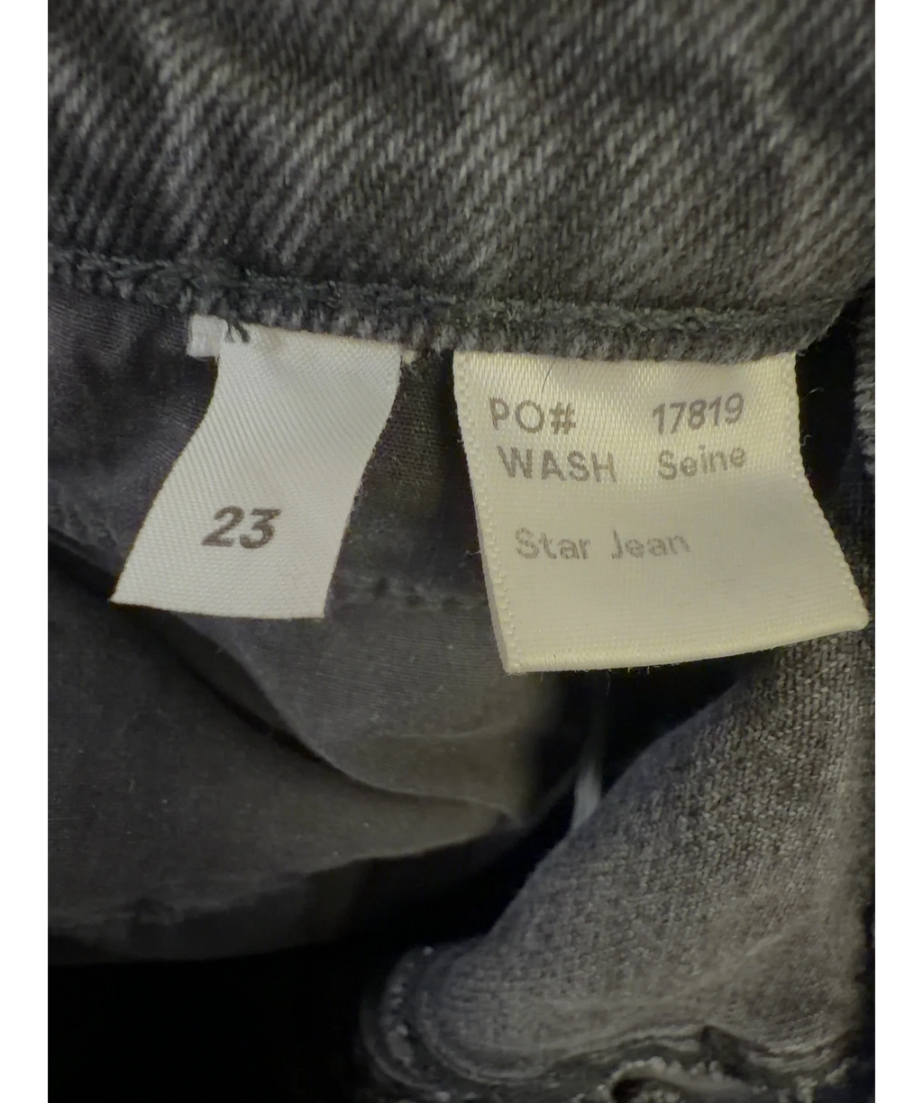 Reformation Grey Star Jean, size W23 — care label
