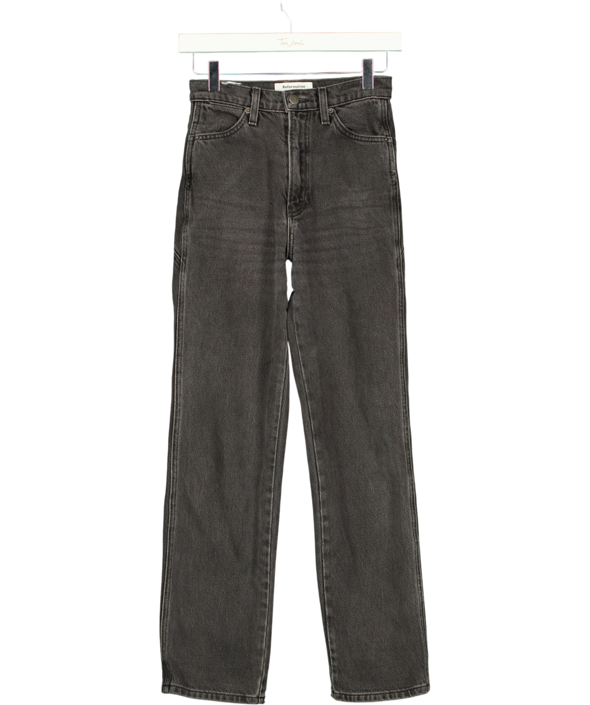 Reformation Grey Star Jean, size W23 — front