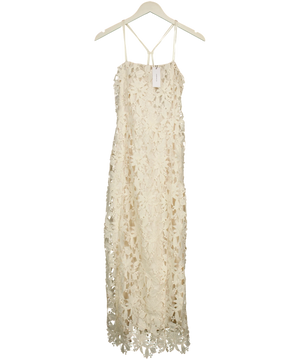Karen Millen Lace Detail Strappy Midi Dress UK 6