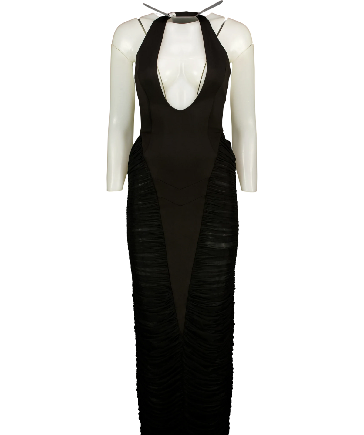 HEIRESS BEVERLY HILLS Black The Sculpt Dress, size UK XXS — front