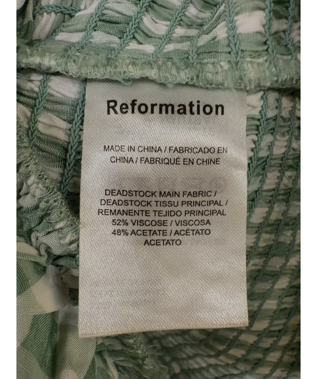 Reformation Green Colour, size UK XS — label
