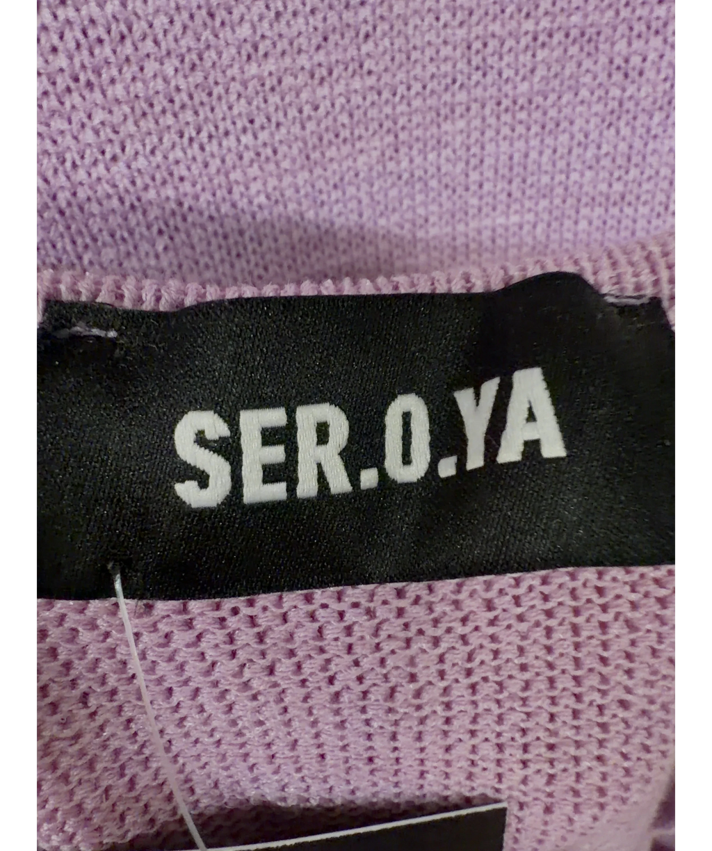 Ser.o.ya lavender Jasmine Knit Dress, size UK XXS — detail