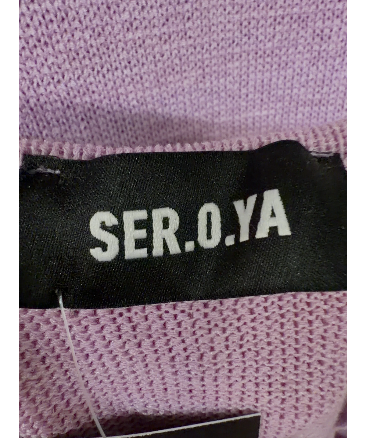 Ser.o.ya lavender Jasmine Knit Dress, size UK XXS — detail