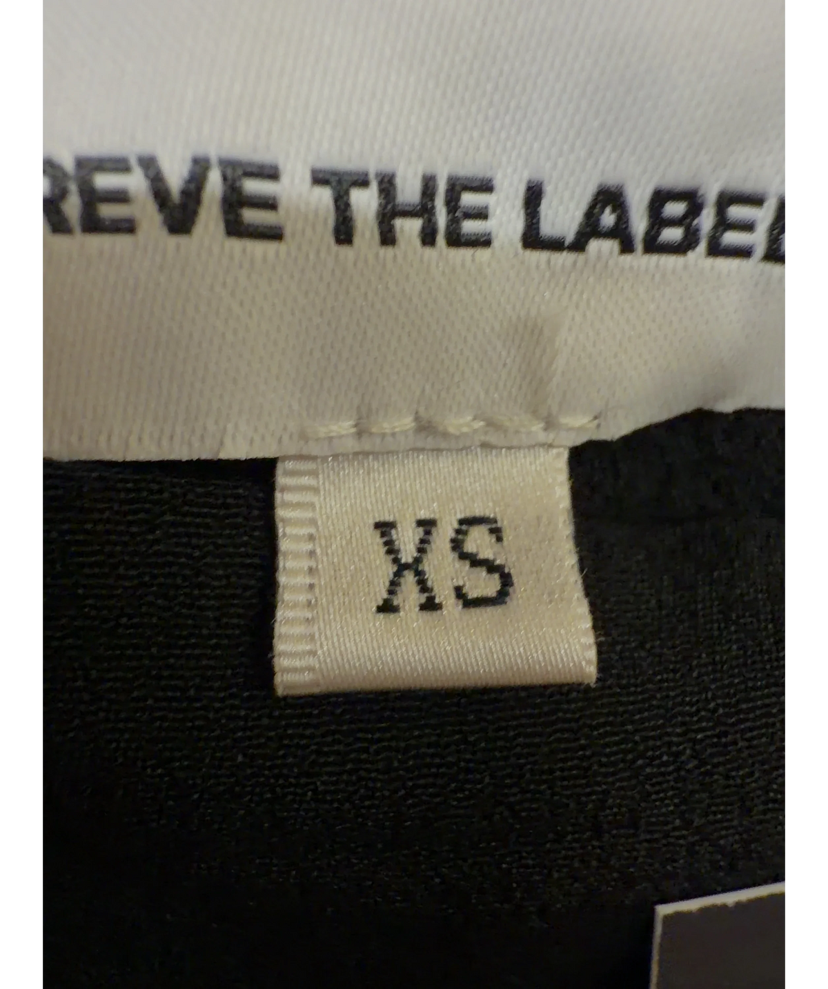 Reve The Label Black Colour, size UK XS — care label