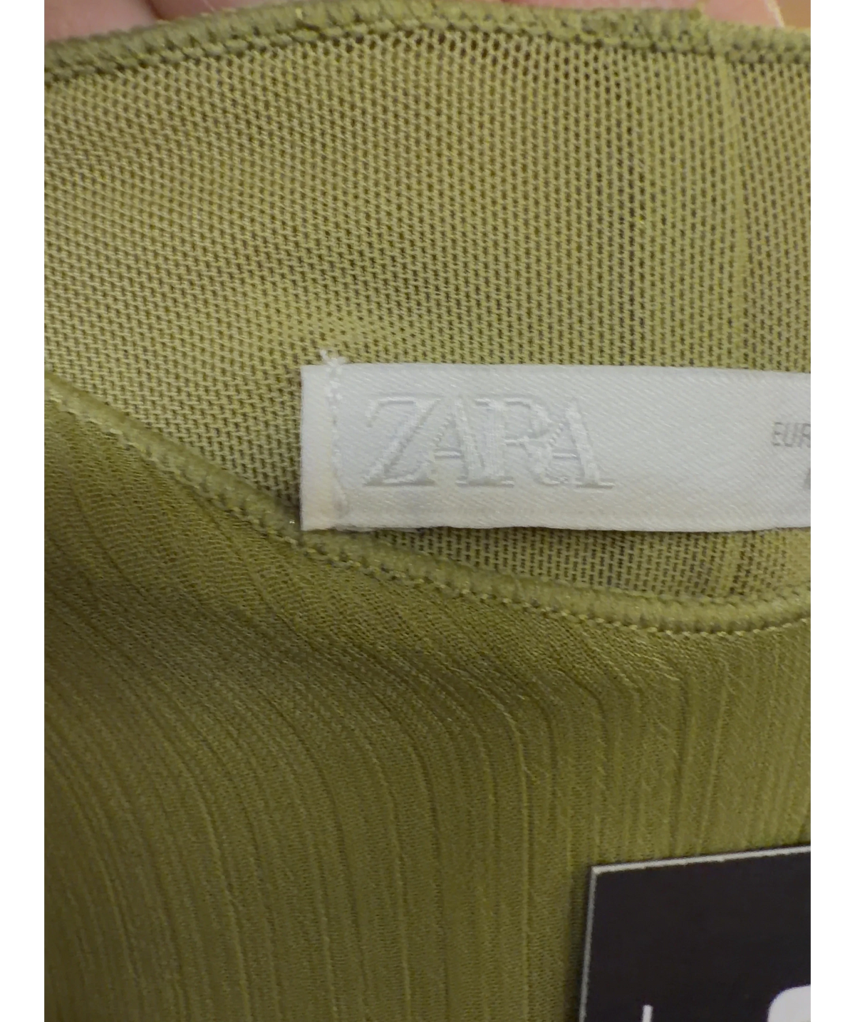 ZARA Green Colour, size UK S — detail