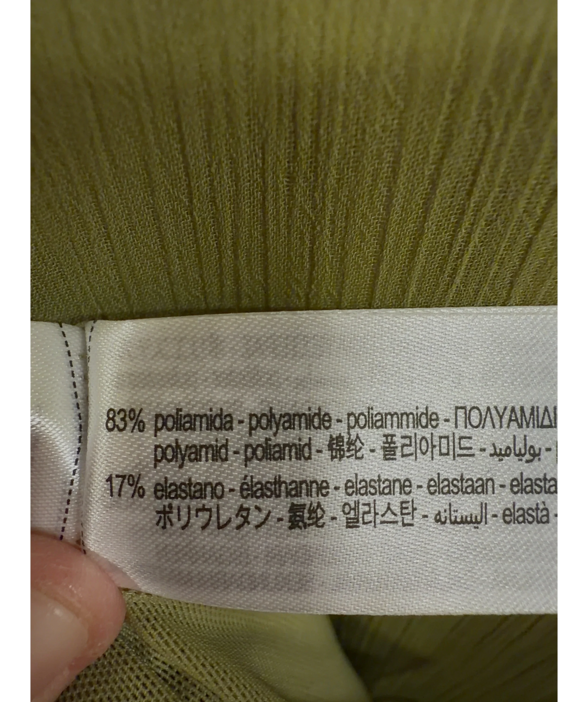 ZARA Green Colour, size UK S — label