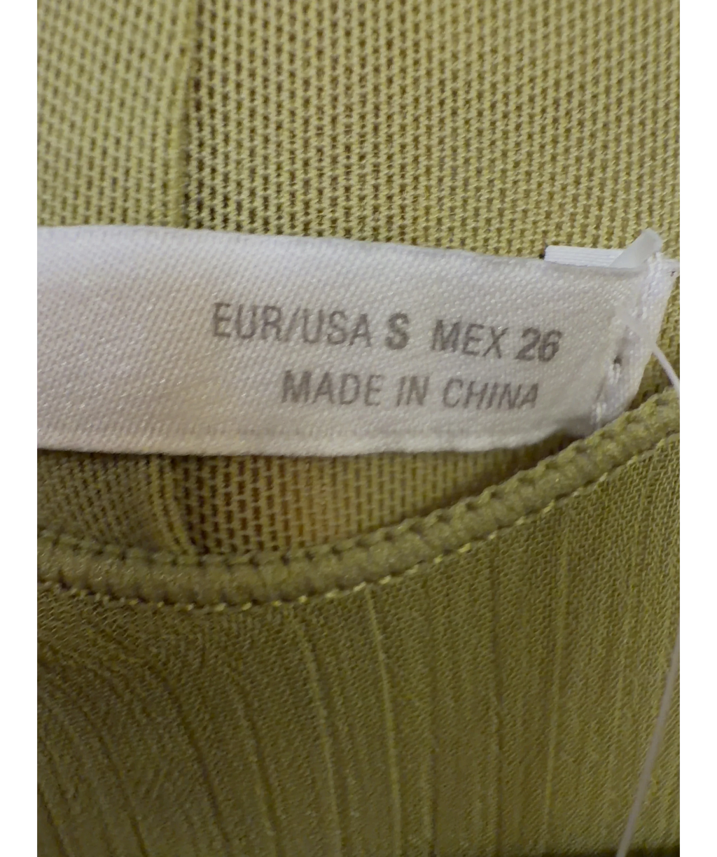ZARA Green Colour, size UK S — care label