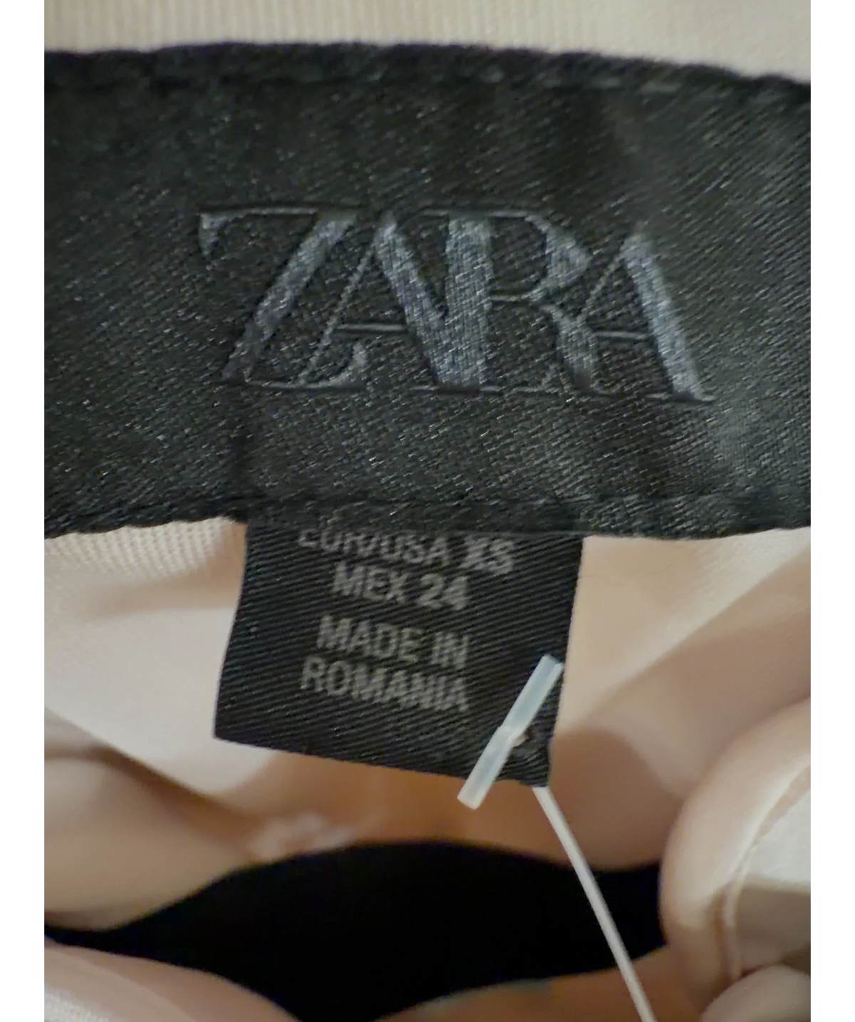 ZARA Pink Colour, size UK XS — care label