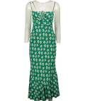Reve The Label Green Juliette Dress, size UK XXS — front