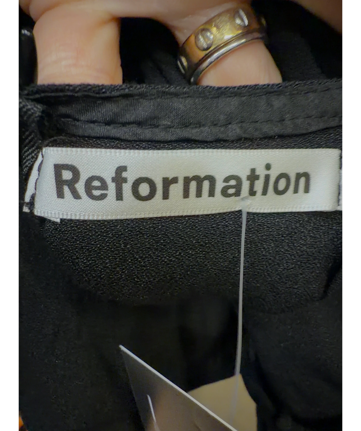 Reformation Black Colour, size UK 4 — detail
