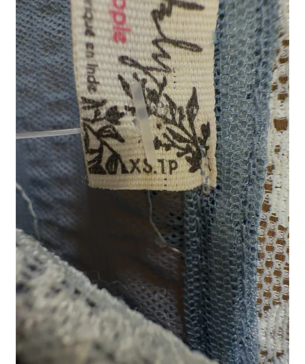 Free People Blue Colour, size UK XS — care label