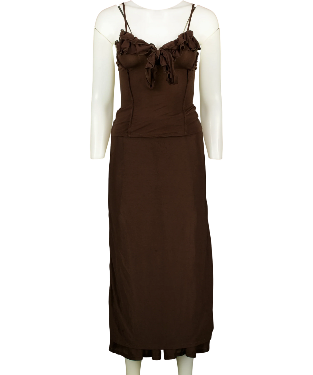 ASOS Brown Colour, size UK XS — front