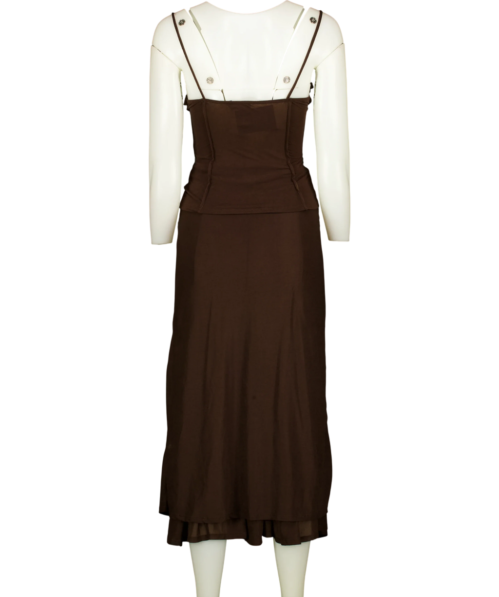 ASOS Brown Colour, size UK XS — back