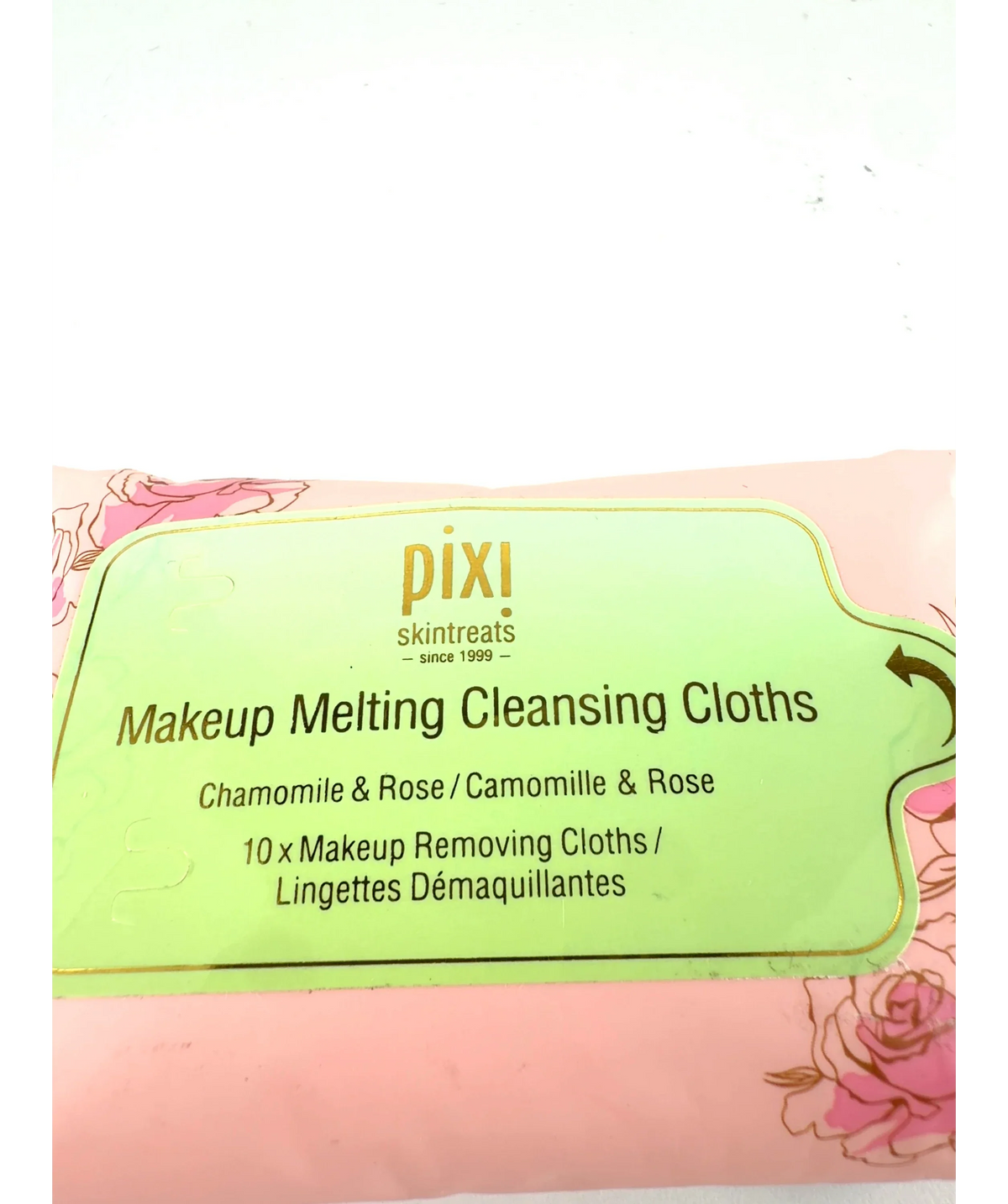 PIXI Makeup Melting Cleansing Cloths, size x 10 — care label