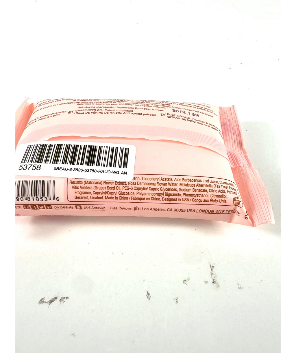 PIXI Makeup Melting Cleansing Cloths, size x 10 — fabric detail