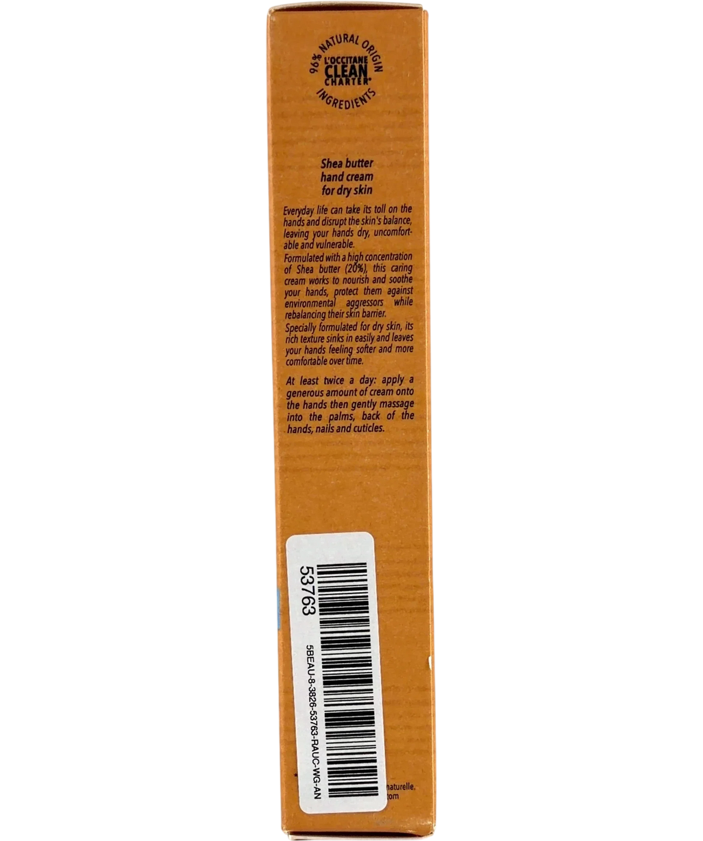 Loccitane CREME MAINS HAND CREAM, size 75ml — back