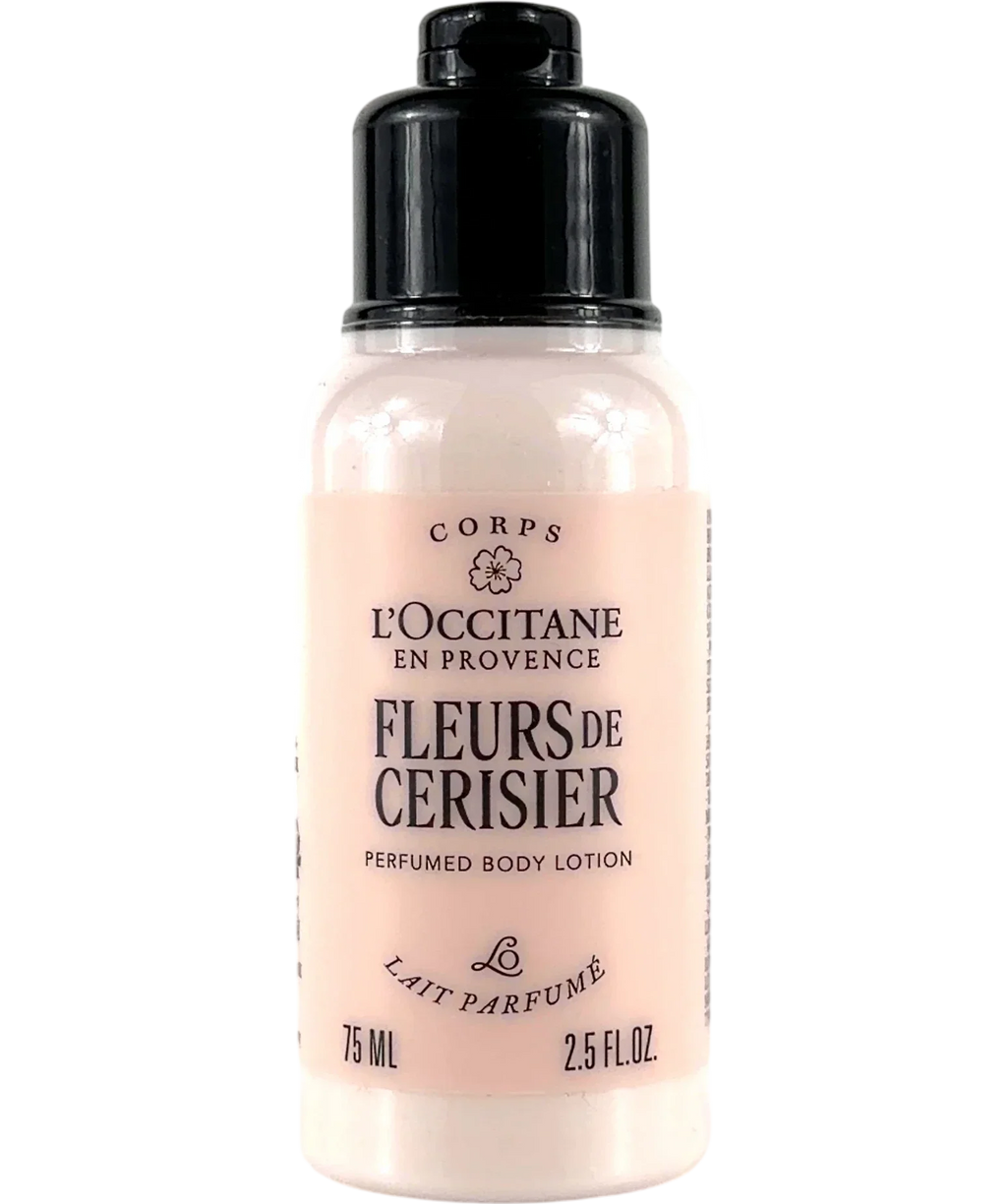 Loccitane Fleurs de Cerisier (Cherry Blossom) Perfumed Body Lotion, size 75ml — front