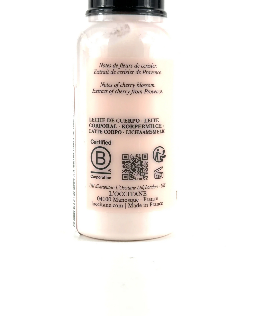 Loccitane Fleurs de Cerisier (Cherry Blossom) Perfumed Body Lotion, size 75ml — detail