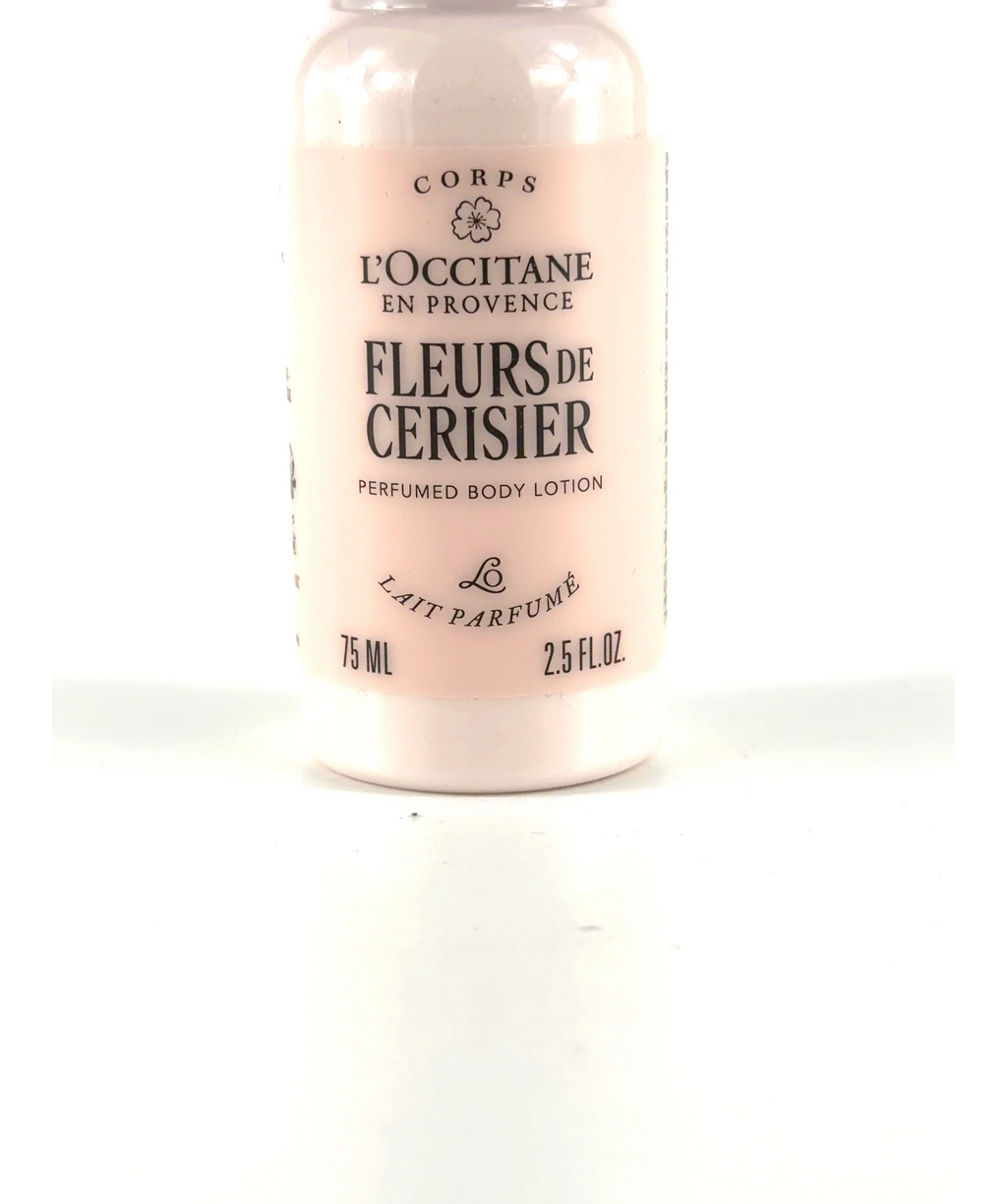 Loccitane Fleurs de Cerisier (Cherry Blossom) Perfumed Body Lotion, size 75ml — label