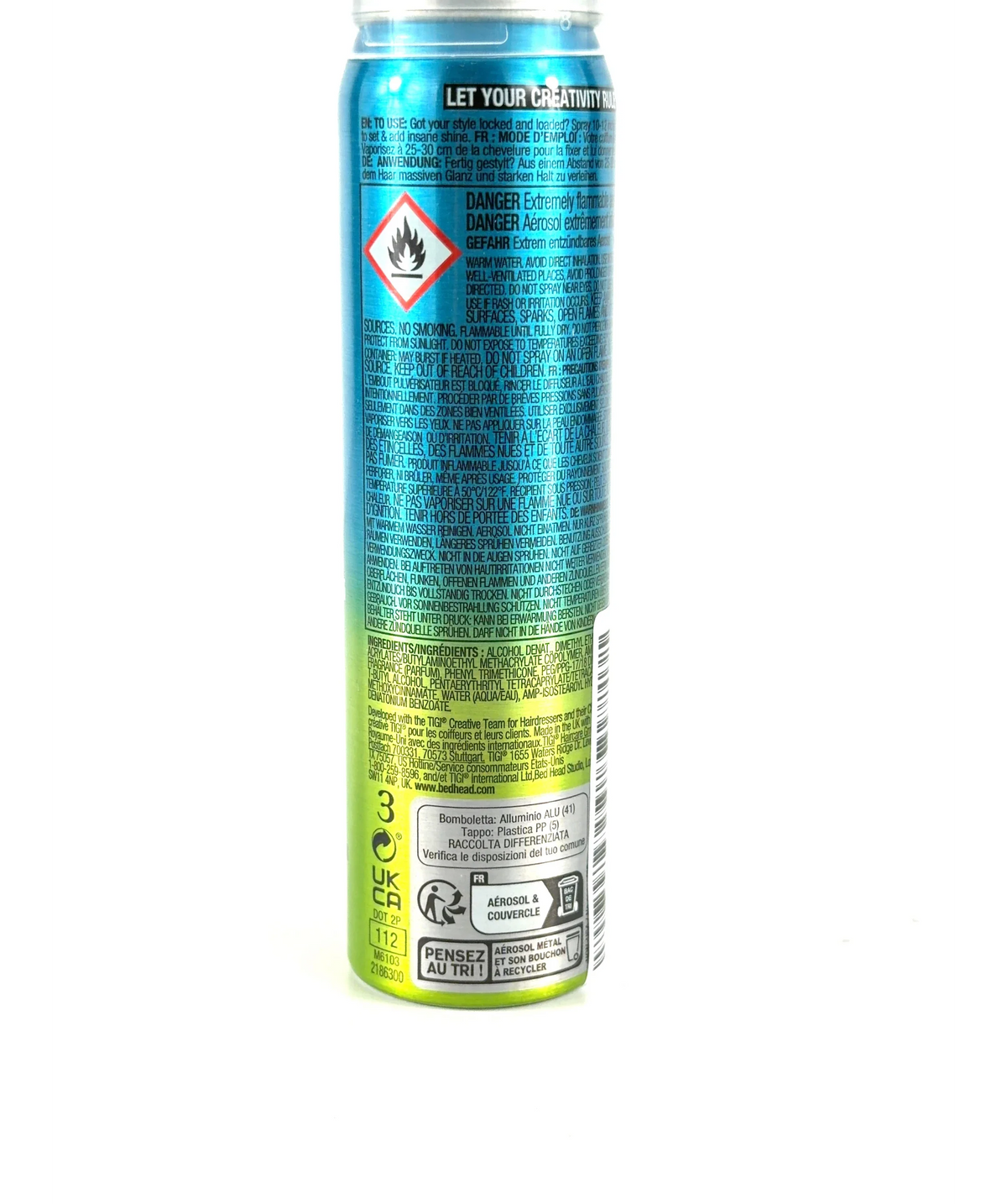 BED HEAD TIGI MASTER PIECE, size 75ml — fabric detail