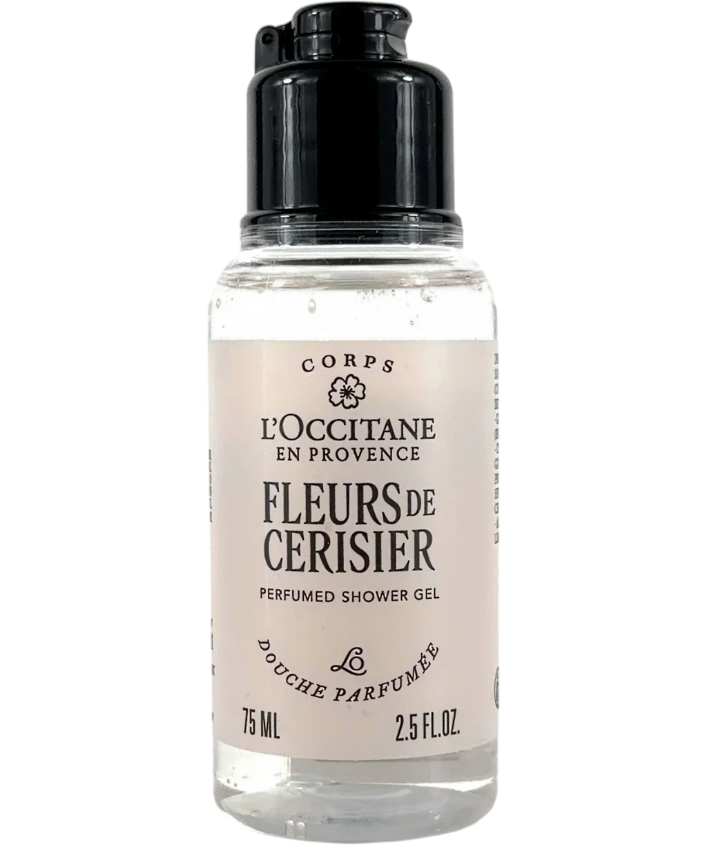 Loccitane Fleurs de Cerisier (Cherry Blossom) Perfumed Shower Gel, size 75ml — front