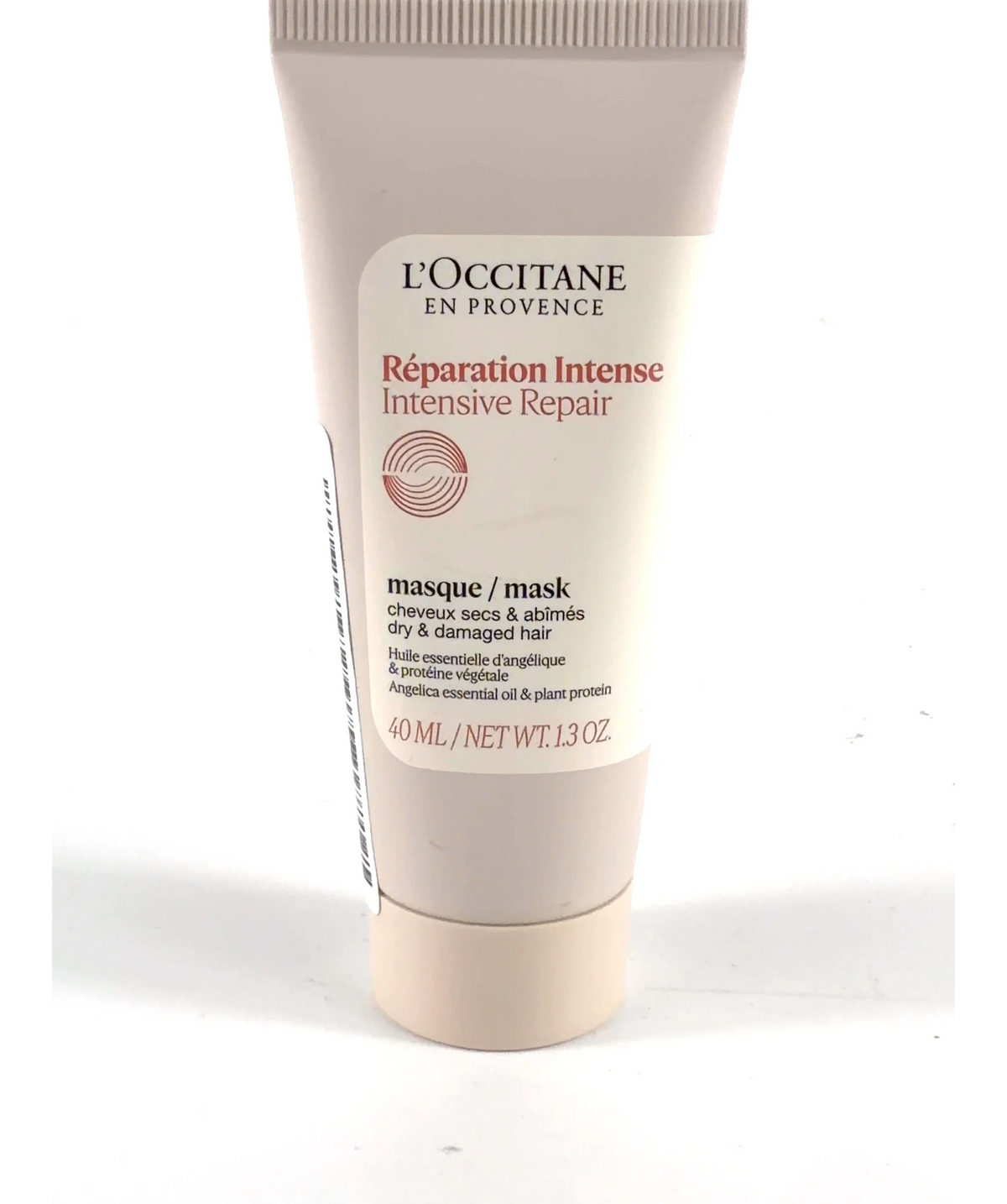 Loccitane Intensive Repair Hair Mask, size 40ml — care label