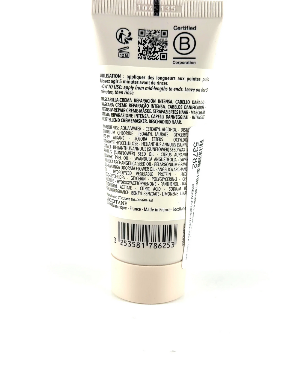 Loccitane Intensive Repair Hair Mask, size 40ml — fabric detail