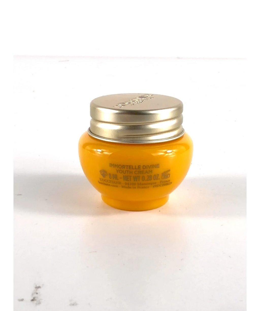 Loccitane Immortelle Divine Youth Cream, size 8ml — care label