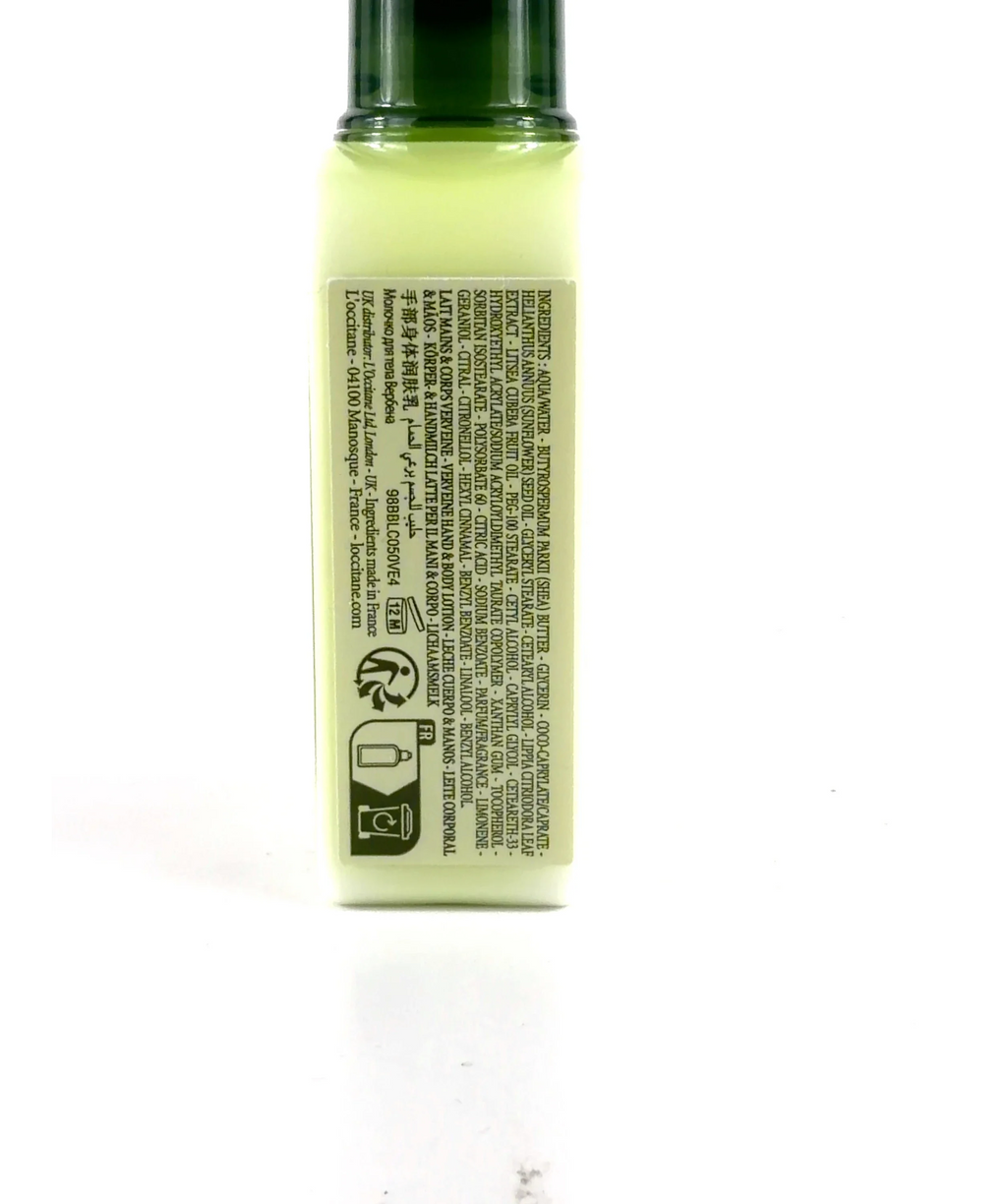 Loccitane Verveine Lait Corps Body Lotion, size 50ml — care label