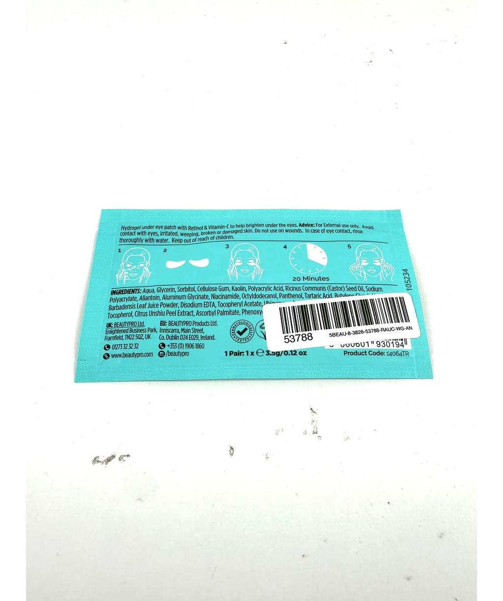Beauty Pro RETINOL under eye patch, size 3.5g — detail