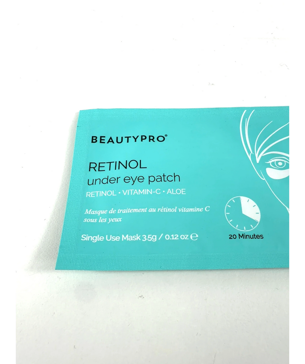 Beauty Pro RETINOL under eye patch, size 3.5g — label