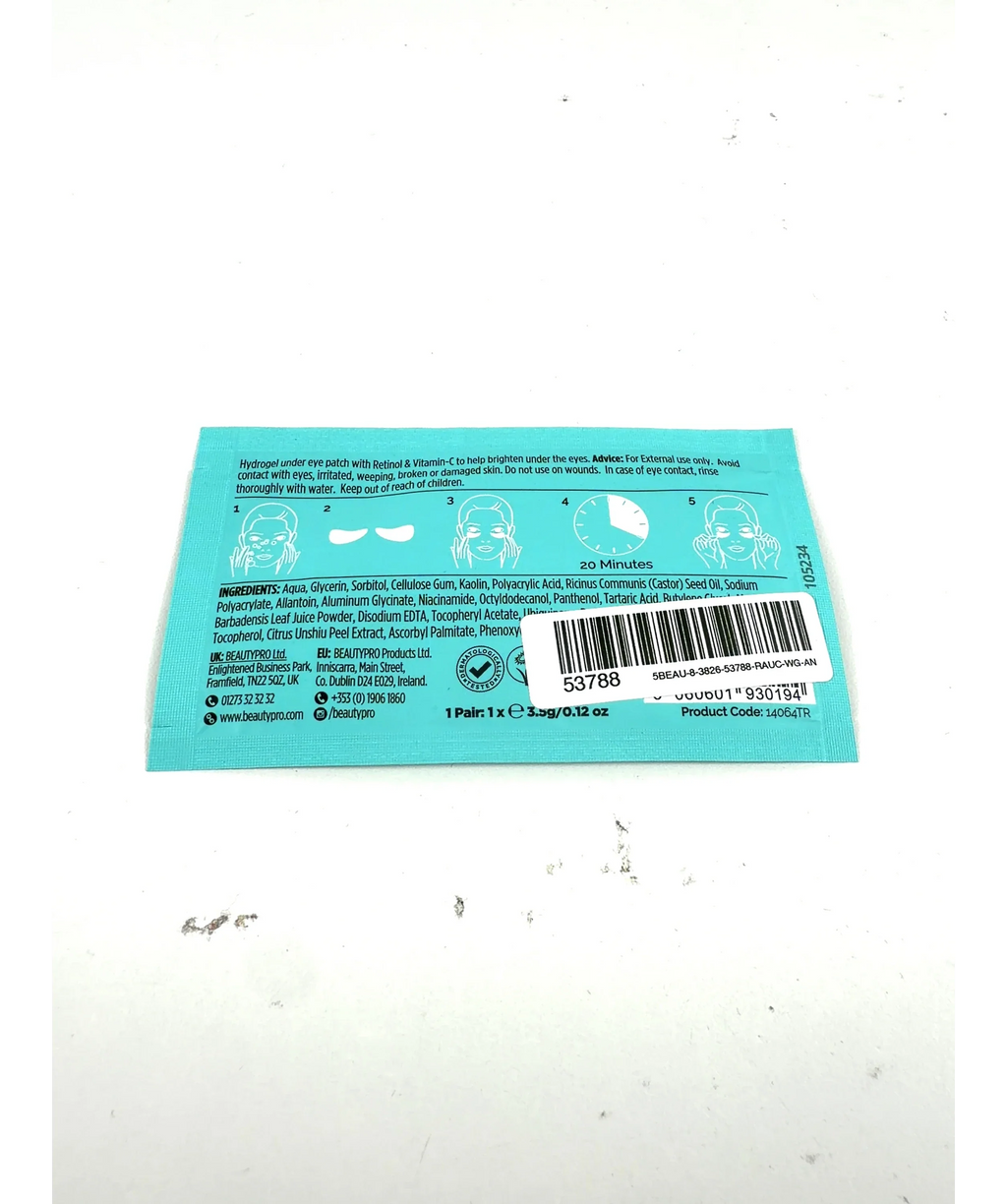 Beauty Pro RETINOL under eye patch, size 3.5g — fabric detail
