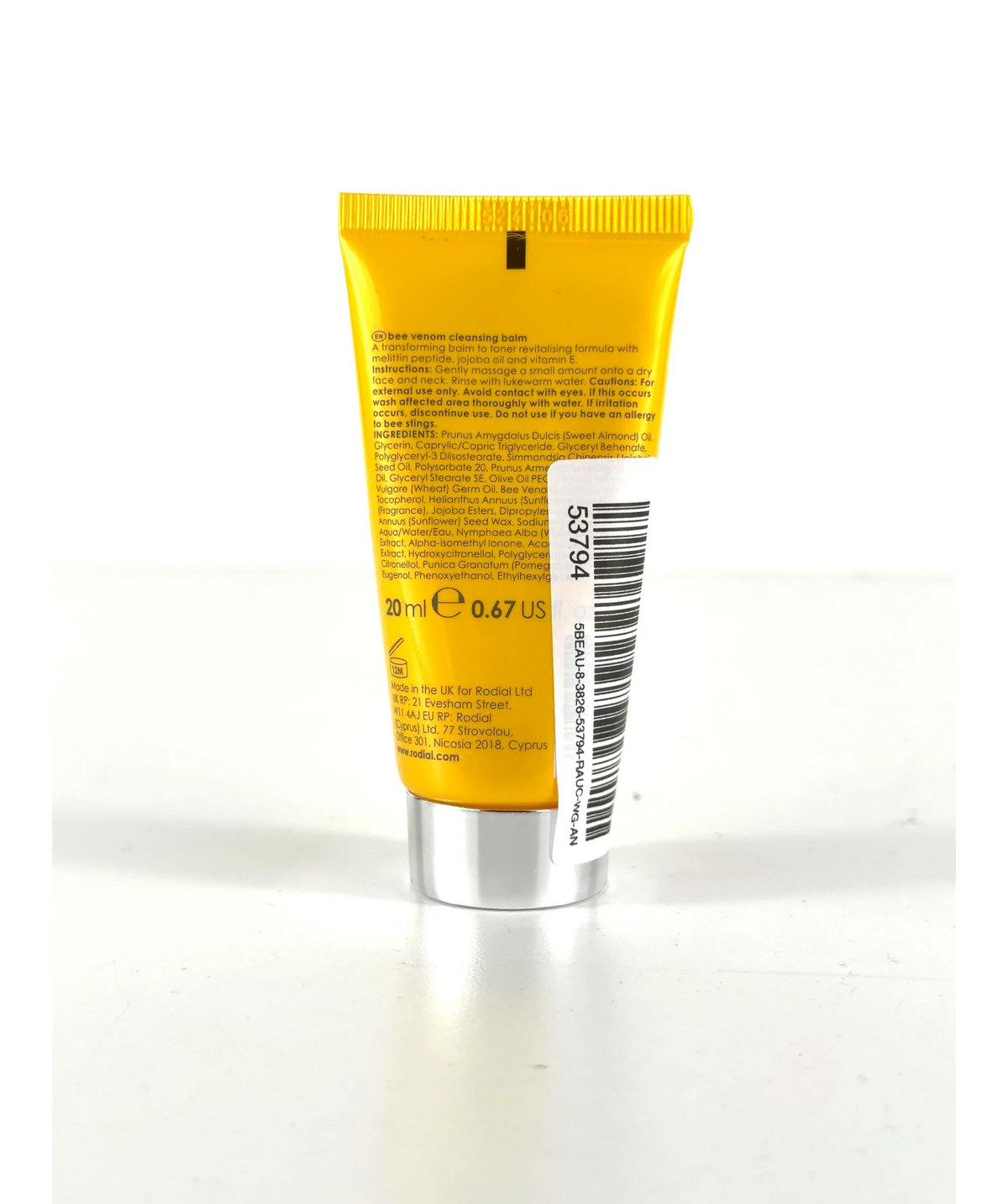 Rodial bee venom cleansing balm, size 20ml — detail