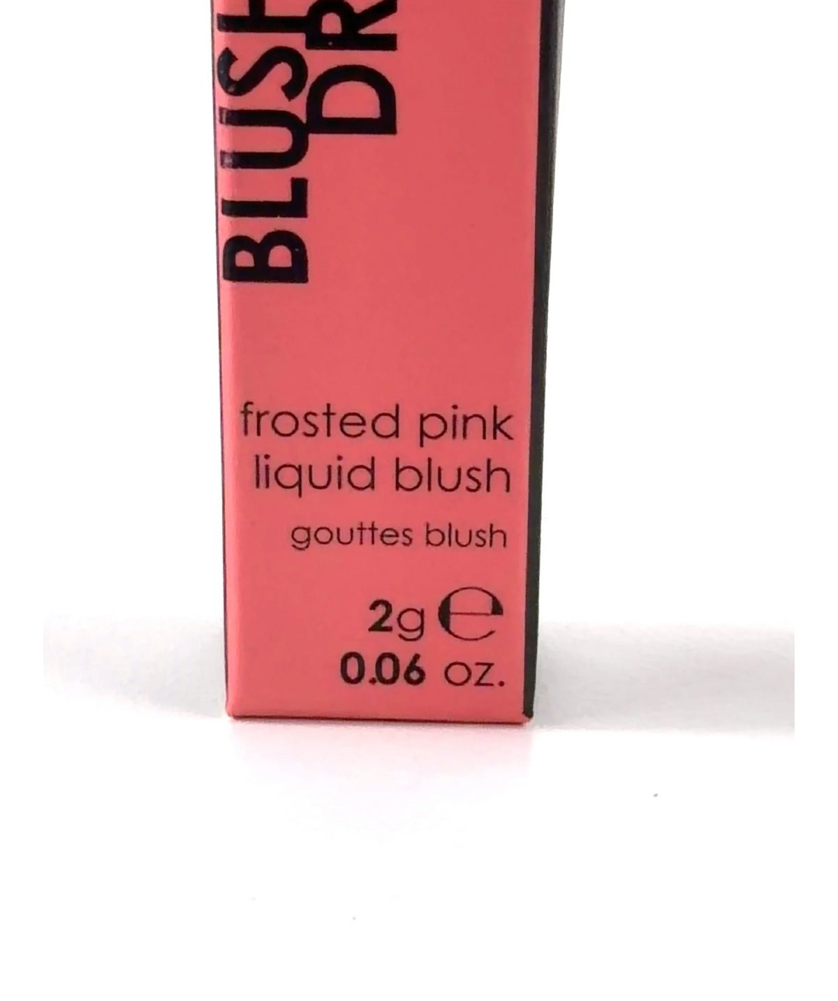Rodial frosted pink BLUSH DROPS, size 2g — care label