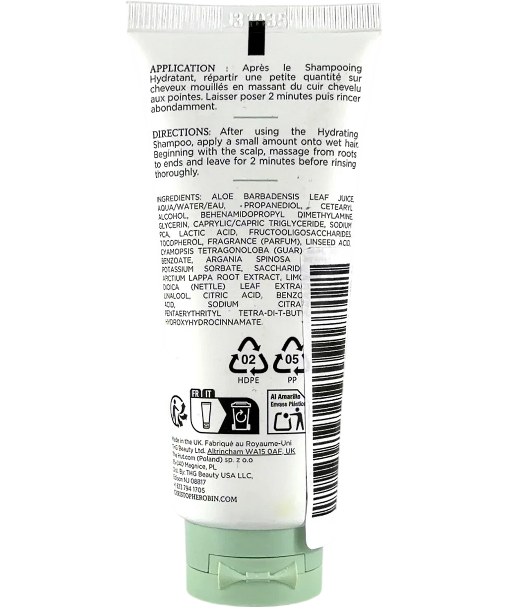 Christophe Robin Hydrating Melting Mask with Aloe Vera, size 40ml — back